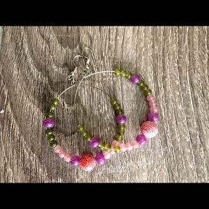 Handcrafted beaded earrings